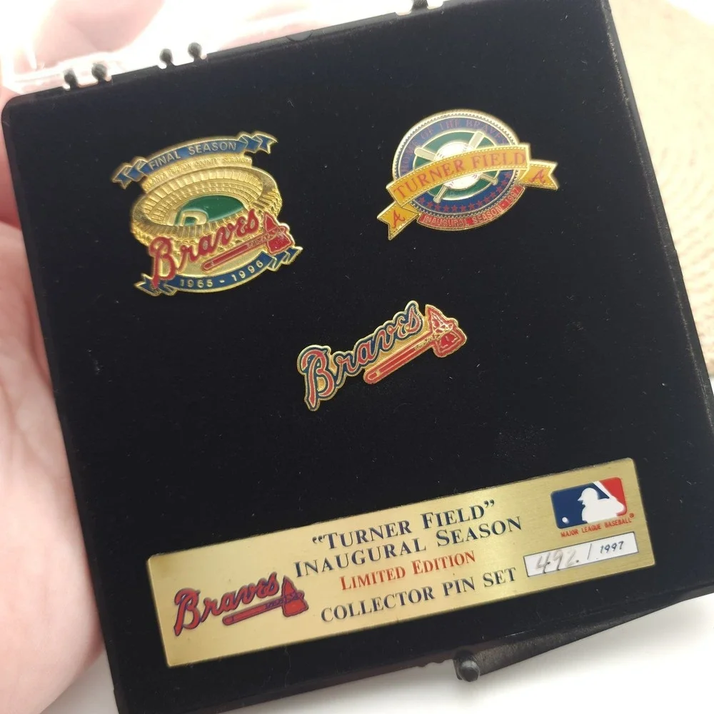 Braves Turner Field Inaugural Season Limited Edition Collector Pin Set 492/1997